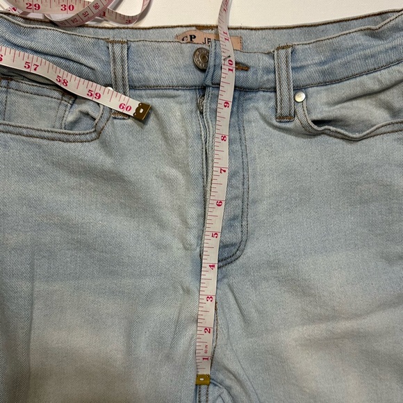 CP Jeans Light Blue High Waisted Straight Women's Jeans Sz 3/26 Button Fly - Picture 5 of 11